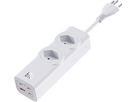 67W GaN Fast Charging Station - 2x T13, Out: USB-C1/ C2/ C3: 67W PD, C1+C2 shared: 45W + C3: 20W, USB-A: 5W, GaN, 1.5m Kabel, weiss