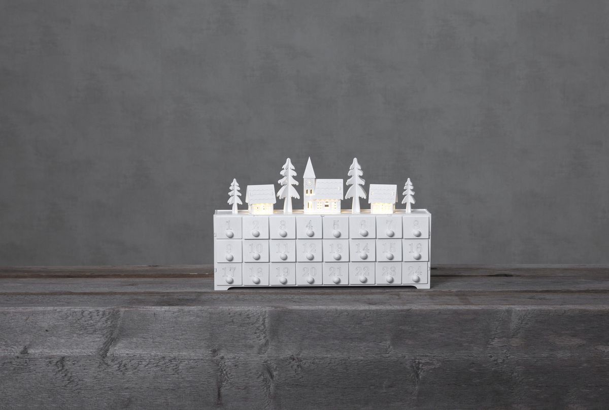 Tischdekoration Yuletide - IP20, Warmweiss, 4 LED