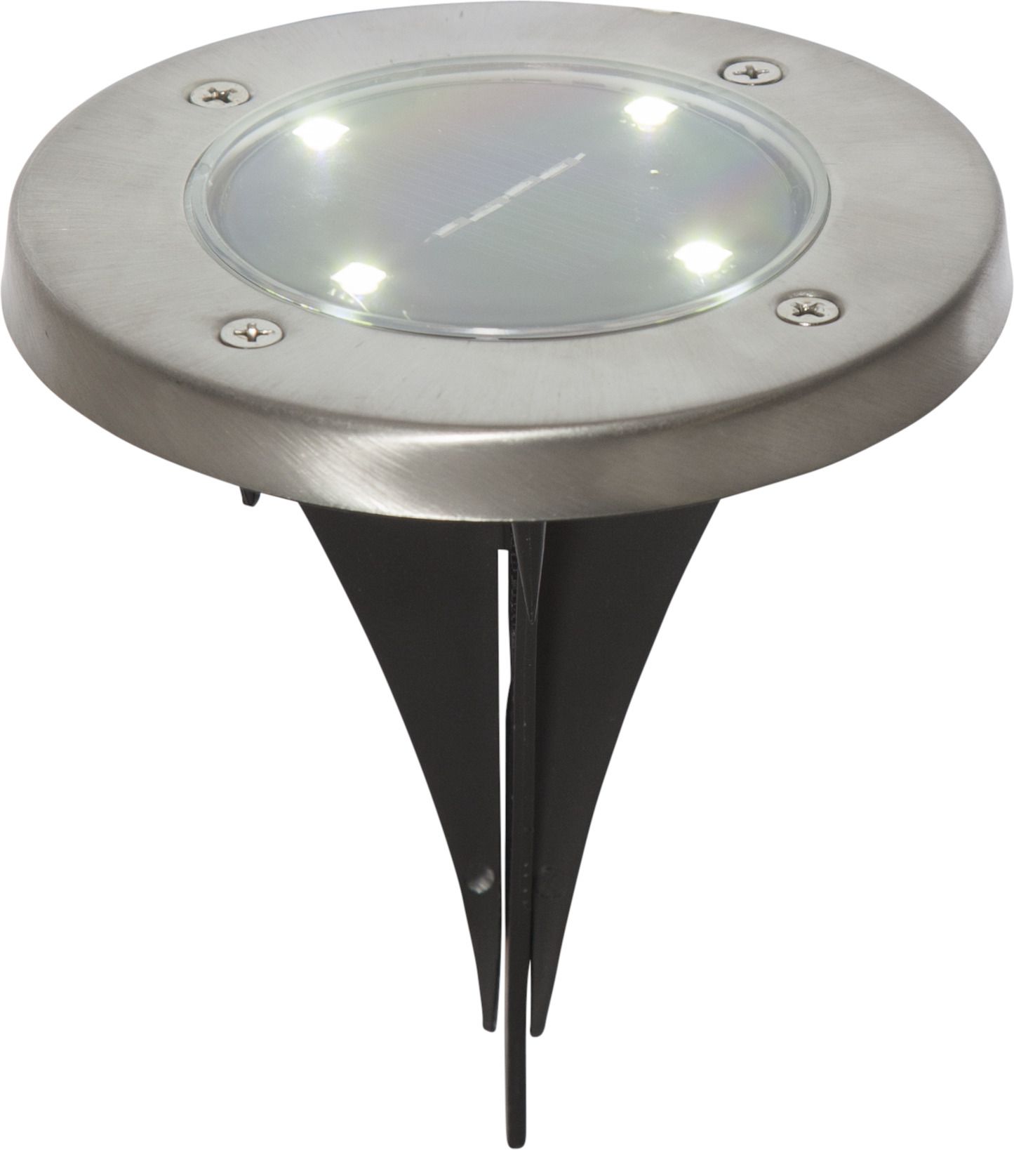 Solar 3-p Lawnlight - Silber, Lichtfarbe Warmweiss