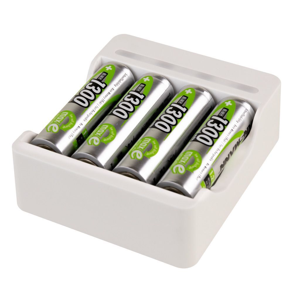 Akku-Ladegerät Basic IV + 4× AA 1300mAh - Basic IV + 4× AA 1300mAh Akkuladegerät