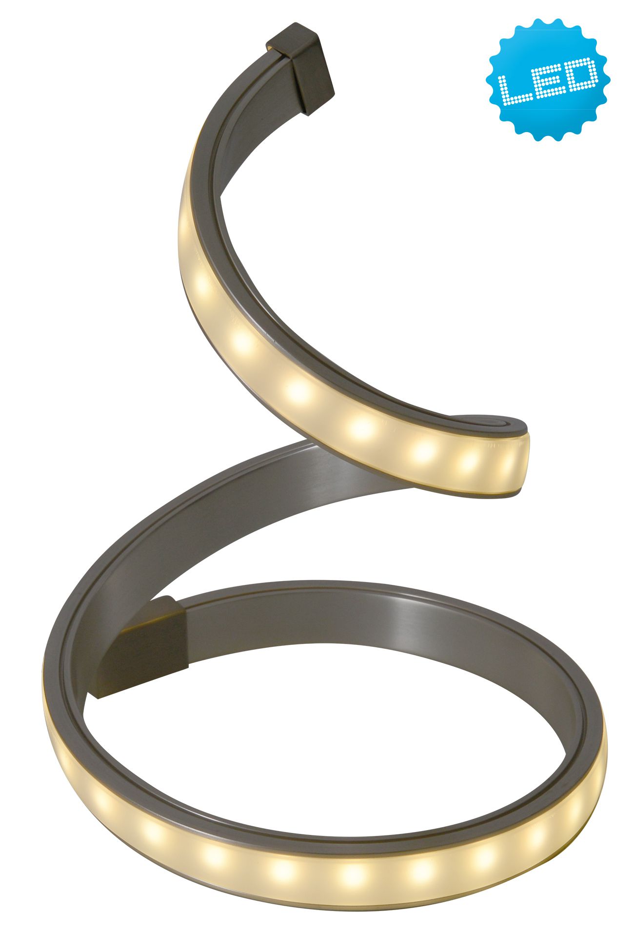 LED Tischleuchte Loop Line h:20cm - LED fest verbaut, 3000K, warmweiss