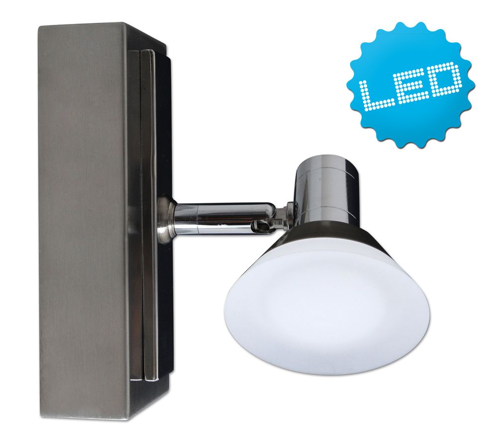 1er LED Wand- und Deckenspot Jericho - LED fest verbaut, 3000K, warmweiss