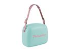 Polarbox CoolerBag cyan 6l inkl. 2 Frischhalte-Dosen cyan & rosa - Kühlbox, 6l, Vintage Design