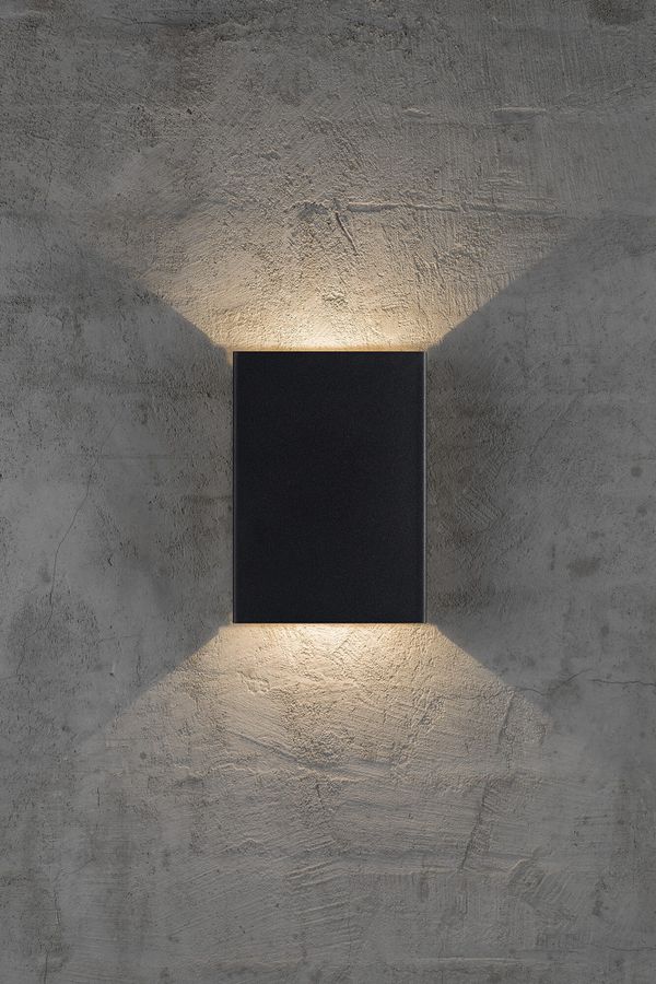 Fold 15, Wandleuchte, Schwarz - LED Modul, 2X3,5W LED, IP54