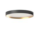 LED DALI-Anbauleuchte SUGAR 600 (4000K) - 54W, 5100lm, 4000K, IP40, CRI 90, 90°, schwarz-gold, DALI dimmbar, D=600mm, H=103mm