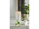 LED Pillar Kerze Flamme Rustic - Indoor, Silber, 10.00 cm Höhe,  Timerfunktion