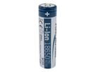 Lithium-Ionen Batterie 18650 - Li-Ion Akku 18650 2600 mAh, 3.6V, silber, geschützter Akku aufgrund Sicherheitsbeschaltung
