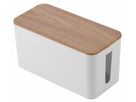 Cable Organizer Box inkl. Stelei - Steckdosenleiste 4xT13, weiss