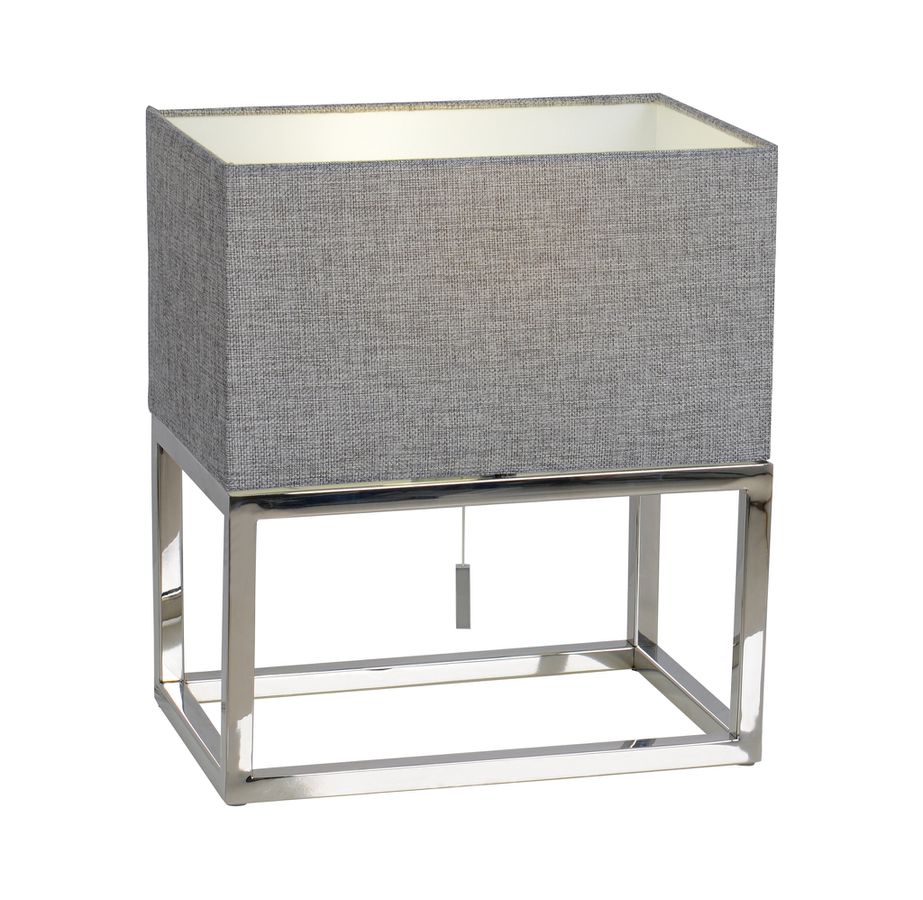 Tischleuchte mit Textilschirm Alfa - E27, 60W, IP20