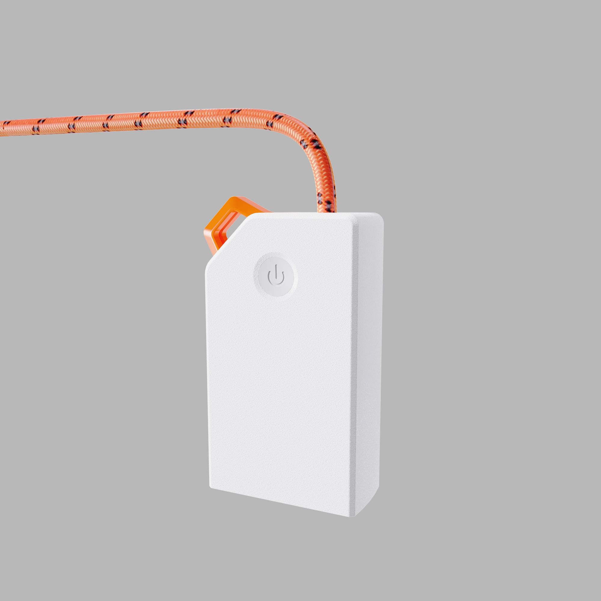 5m Seil geflochten mit integrieter LED Beleuchtung - 3xAA Batterie (exkl.), 50 LED`s, IP67, Farbe Orange, L= 500cm,  Zugkraft pro Meter 2.95KN/300KG