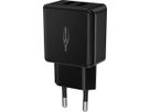USB Home Charger 2.4A 2-PorT - USB-Ladegerät 12 W, schwarz