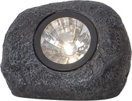 Solar Spotlight Rocky - Grau, Lichtfarbe Warmweiss