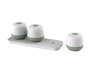 Akku-Tischleuchten 3er Set mit Ladestation MoveGlow grün - 2700K,160lm, IP20