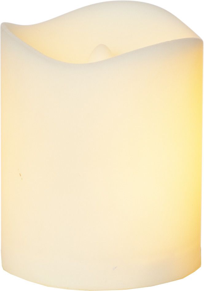 LED Grablicht Flame Kerze - Outdoor, Weiss, 7cm Höhe, Timerfunktion