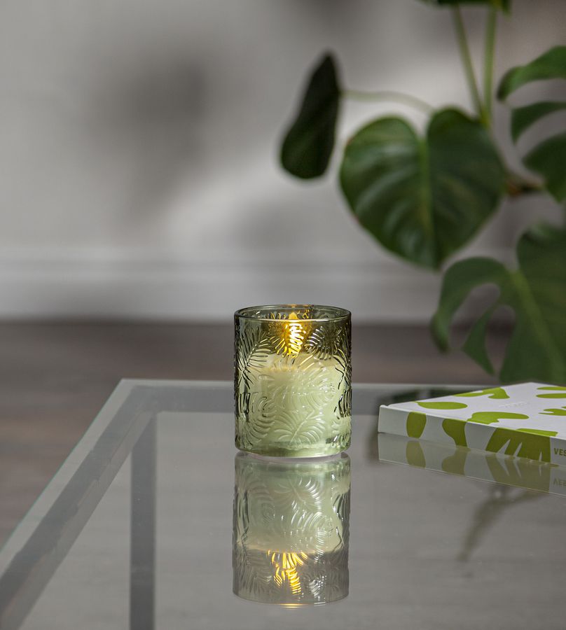 LED Pillar Kerze Flamme Leaf - IP20, Warmweiss, 1 LED's