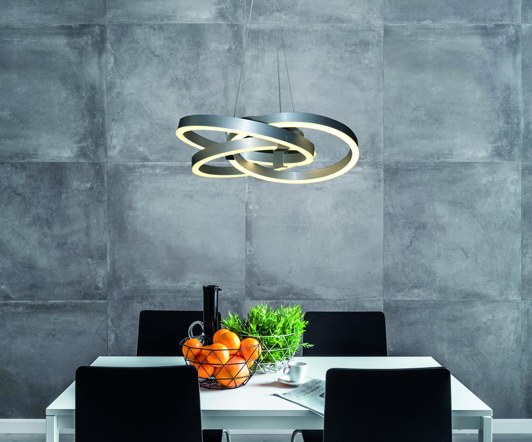 Smart Home LED Pendelleuchte Divora d: 58cm - LED fest verbaut, 2700-6500K, warm-kaltweiss