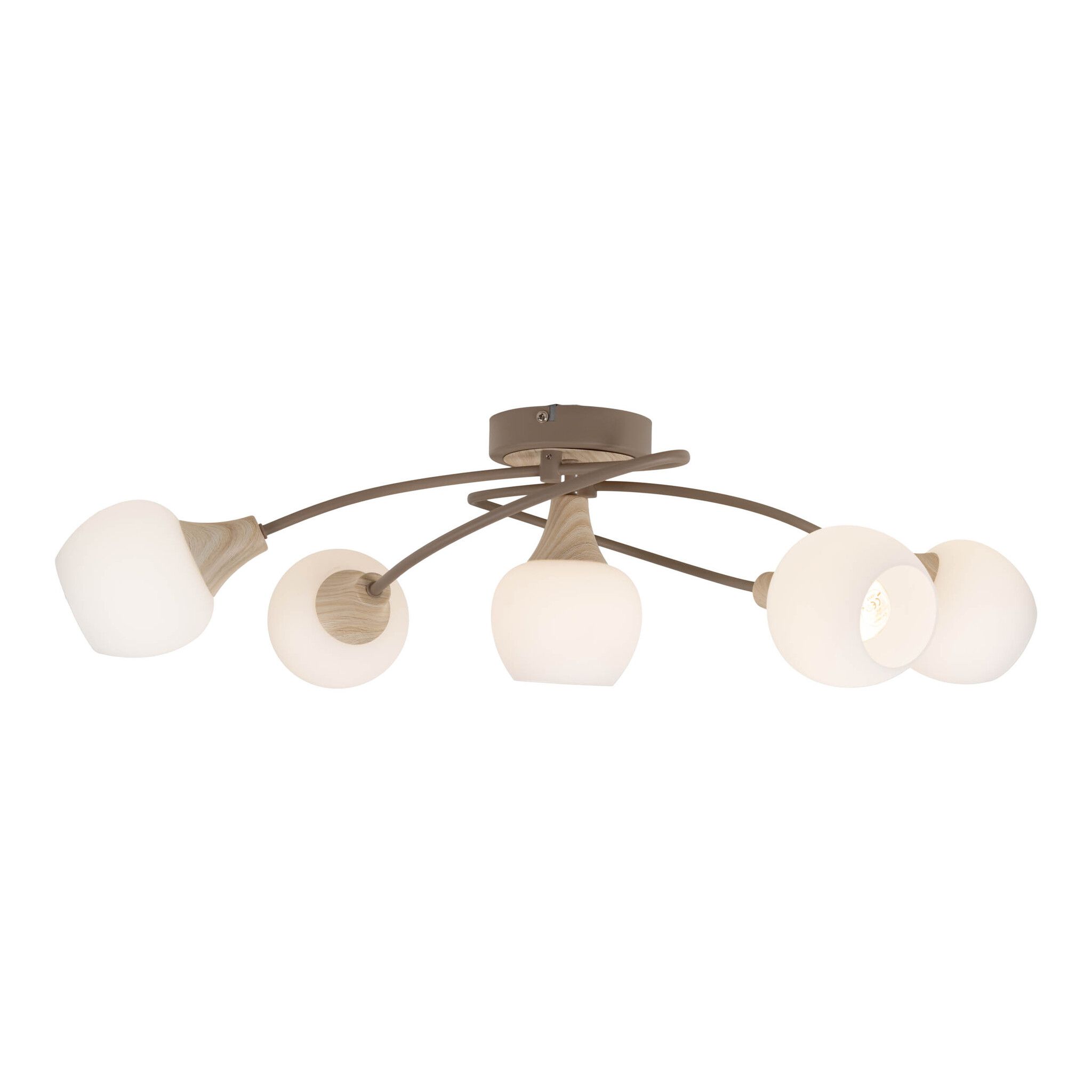 5er Deckenleuchte  MONACO  L: 62,5cm beige - IP20, E14, Beige