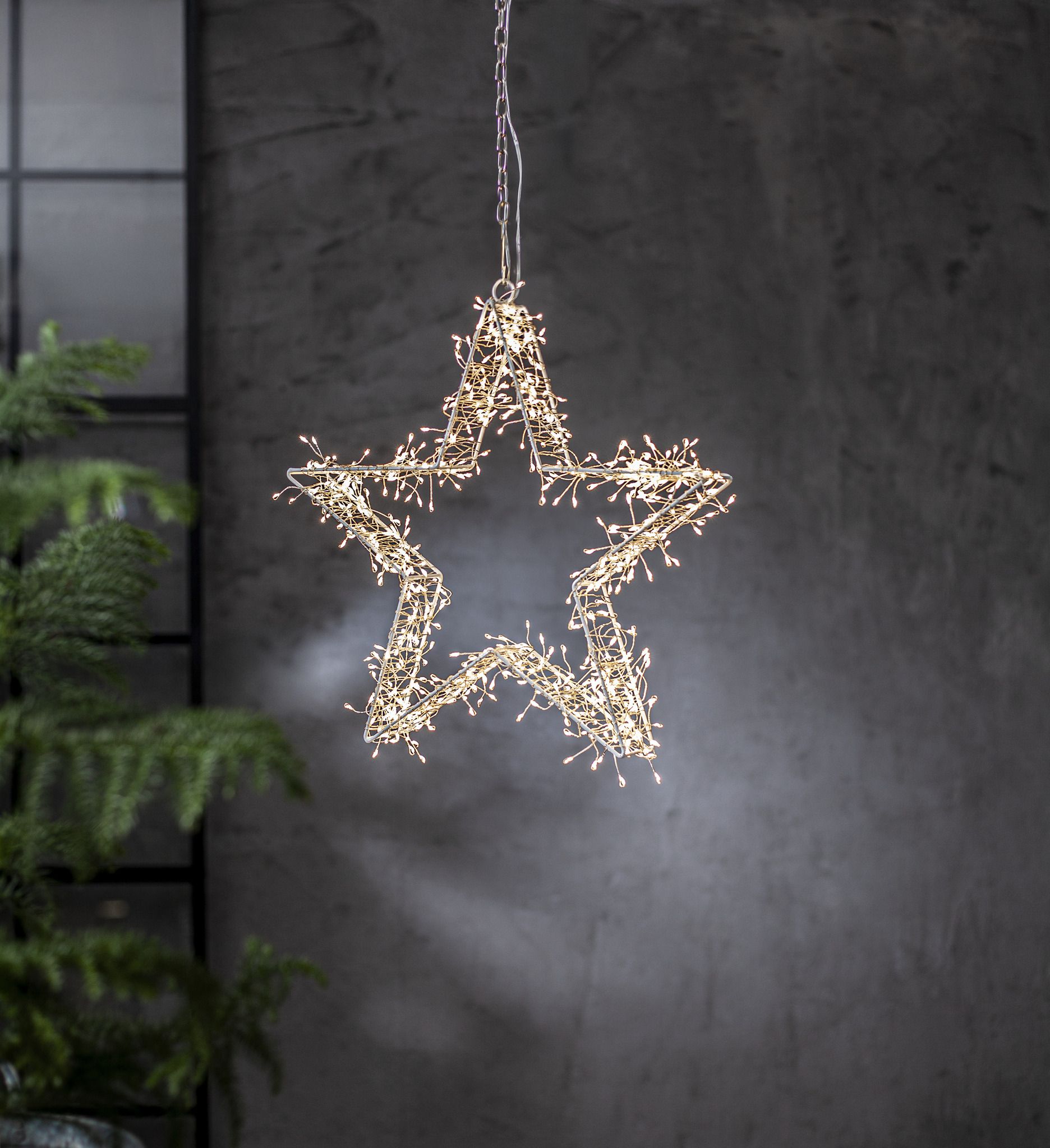 Silhouette Bonfire Stern - Indoor, Weiss, 37.00cm Höhe