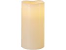 LED Pillar Kerze Big - Indoor, Elfenbein, 20cm Höhe, Timerfunktion