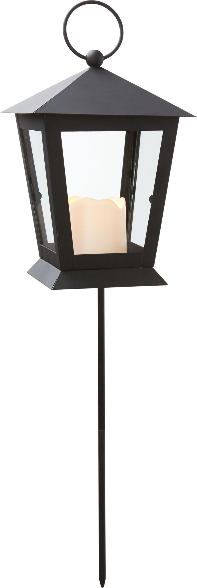 LED Grablicht Serene - Outdoor, Schwarz, 40cm Höhe, Timerfunktion