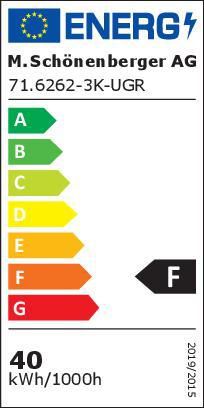Panneau LED Microprismatic 620x620 - 40W, 4000lm, 3000K, IP40, weiss, nicht dimmbar