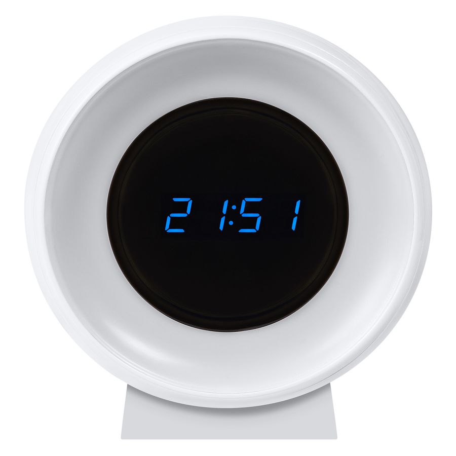 NIGHTLUX CLOCK WHITE - 5lm, 3000-6500K, 0.3W, 5V