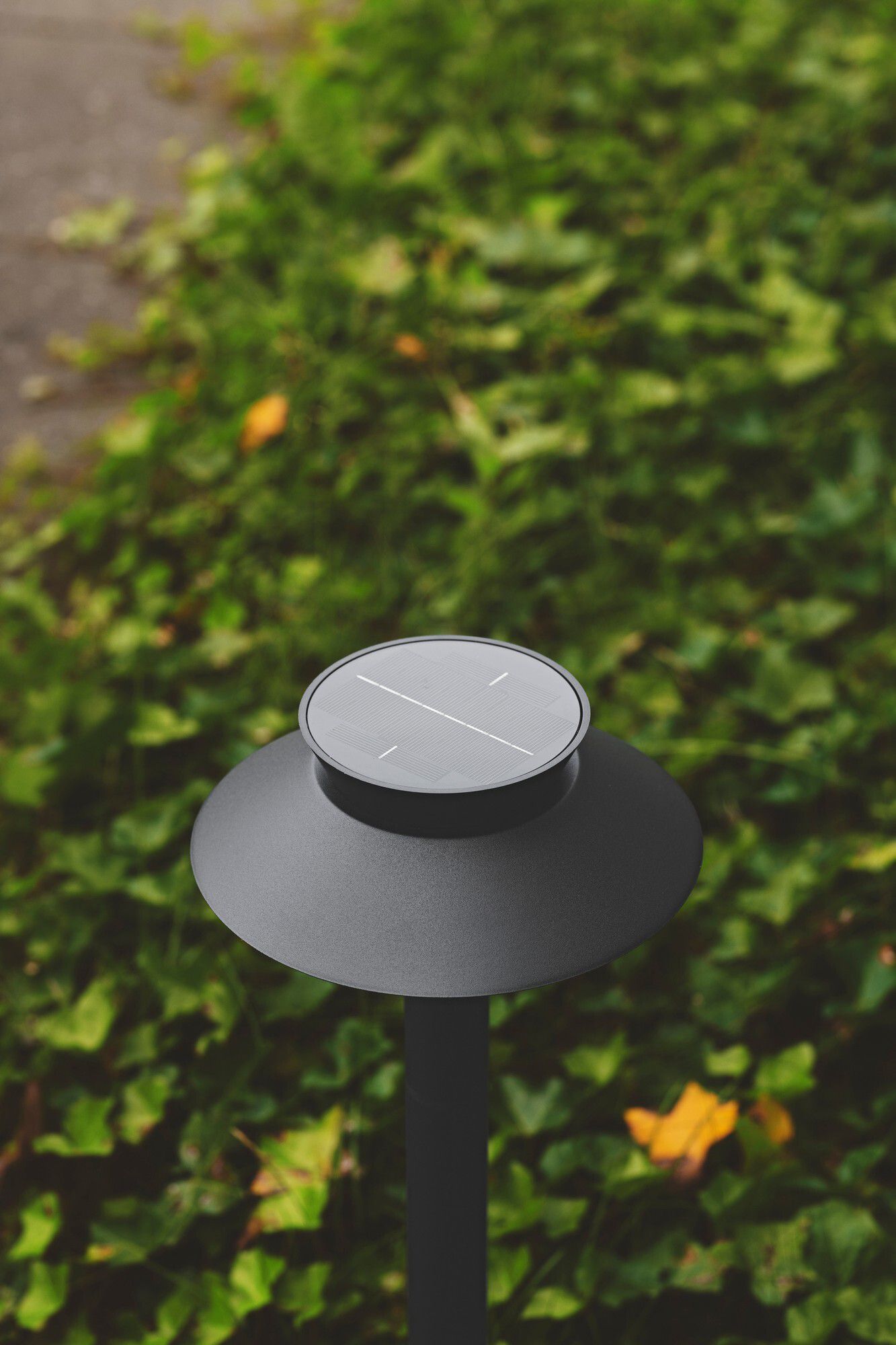 Solar-Pollerleuchte Justina Schwarz - 5W, 3000K, 400lm, IP44