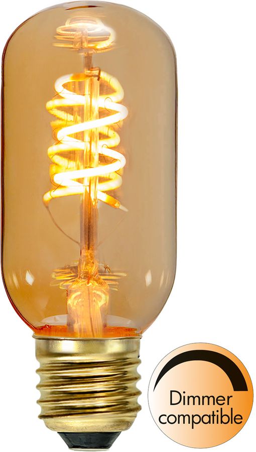 LED Leuchtmittel E27 T45 Decoled Spiral Amber - E27, 130Lm, 2200K, 2.8W, 230V