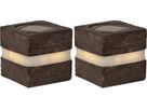 Solar Decoration Stonecube - Warmweiss, IP44, Grau