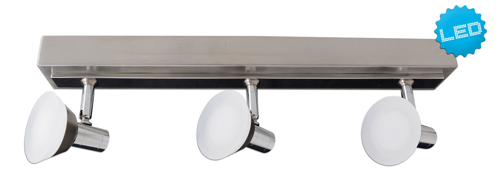 3er LED-Deckenspot Jericho l:46cm - LED fest verbaut, 3000K, warmweiss