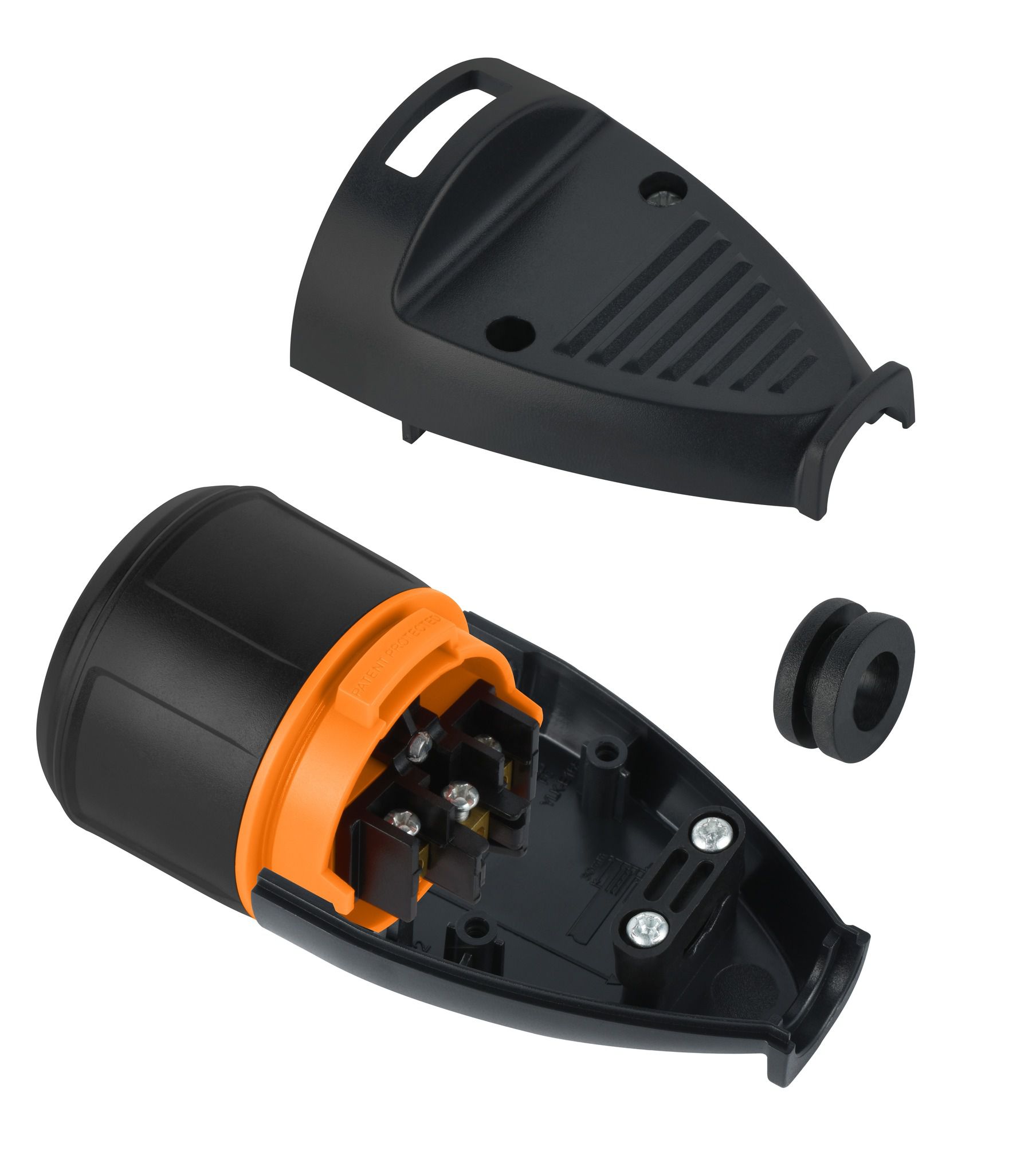 LOCKXTEND Kupplung 16A - LOCK-Kupplung T23, 16A, zum selbst montieren, Blister, schwarz, S+ zertifiziert