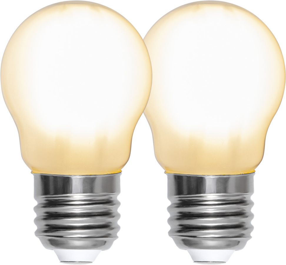 LED Lamp E27 Frosted Duo Pack - E27, 470Lm, 4.5W, 2700K