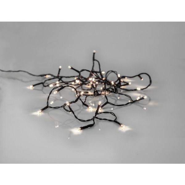 LED crispy white, Lichterkette, 40 LEDs - Schwarz, 3000K, 280cm