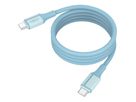 Magnetisches Silikonkabel USB-C auf USB-C, 120cm blau - Magnetisches Silikonkabel USB-C auf USB-C, 120cm blau