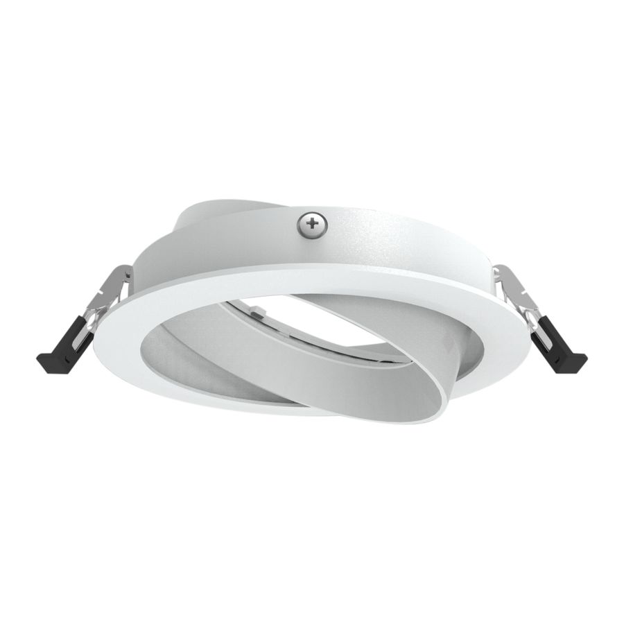 Einbauring CAMELION DL 150 - BL=145-155mm, H=36mm, D=165mm, weiss, 30° schwenkbar