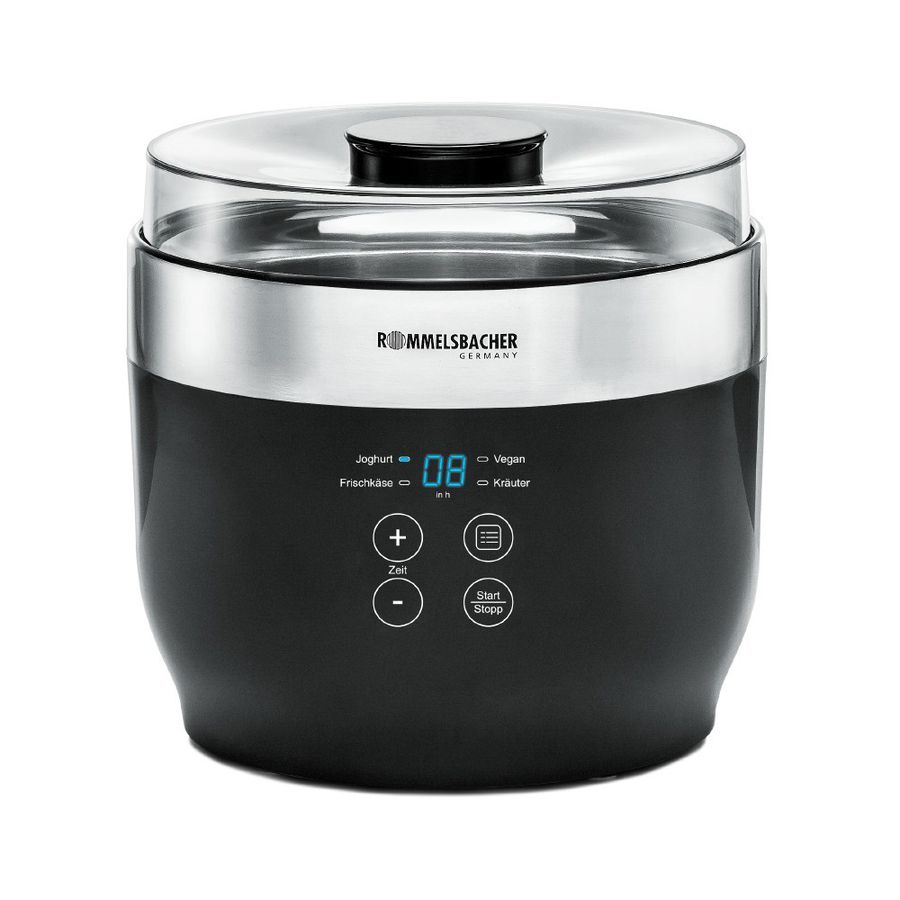 Joghurt- & Frischkäsebereiter JG 80 - Joghurt- & Frischkäsebereiter JG 80, Edelstahl/schwarz, 20W