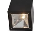 Solar Wand Laterne Wally Cube - Schwarz, Lichtfarbe Warmweiss