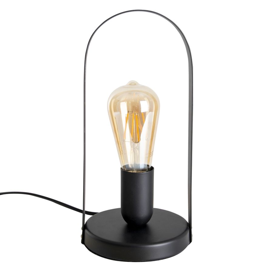 Metall-Tischleuchte Faro h: 28,5cm schwarz - E27, 40W, IP20