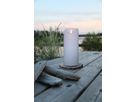 LED Pillar Kerze M-Twinkle - Outdoor, Weiss, 17.5cm Höhe, Timerfunktion