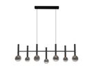 7er LED Pendelleuchte  SINGAPUR  L: 98cm schwarz - IP20, LED-Modul, Schwarz