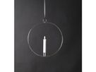 Indoor Decoration Flamme Ring - Indoor, Silber, 30cm Höhe, Timerfunktion