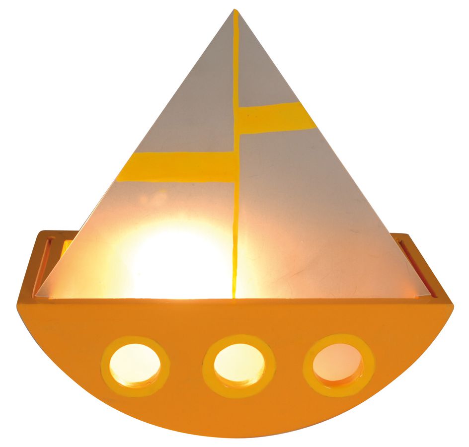 Kinderwandleuchte - IP20, E14, gelb