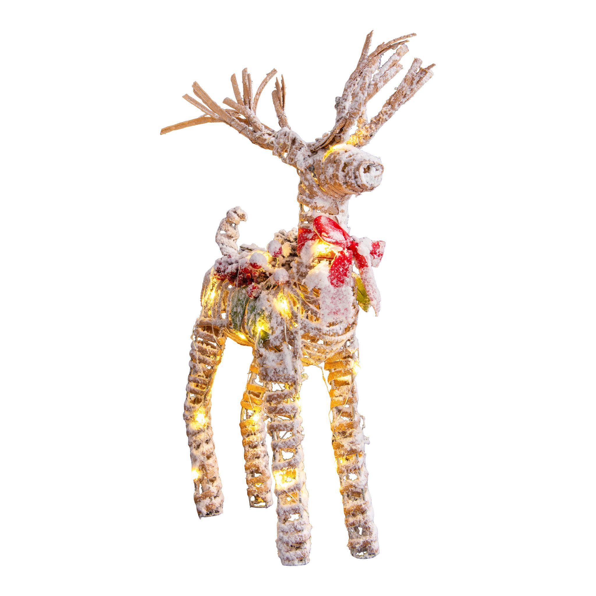 LED-Weihnachtsdeko Rentier - IP20, warmweiss, 30 LED's