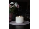 LED Pillar Kerze Flamme - Indoor, Weiss, 13cm, Timerfunktion