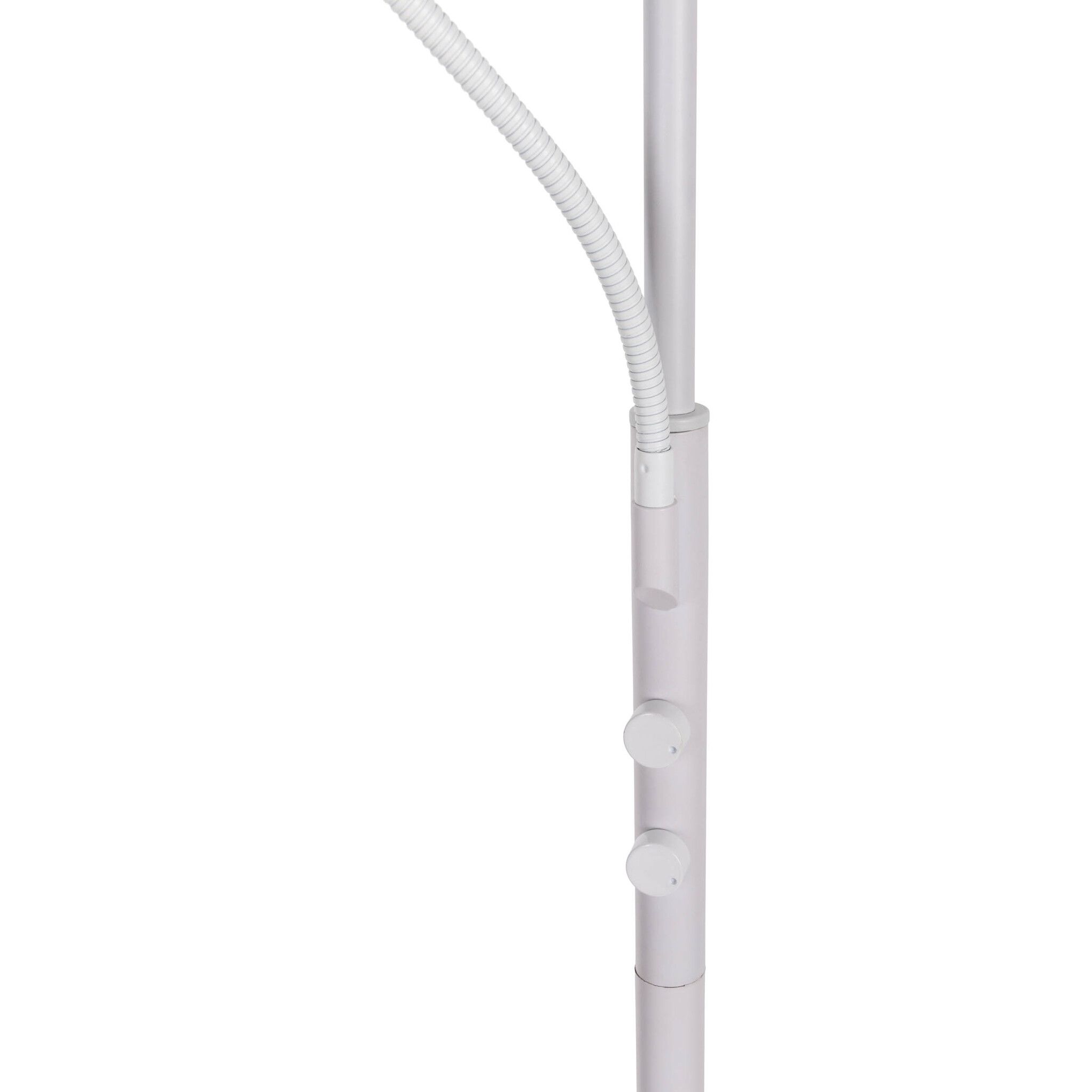 LED Stehleuchte  ROMIS  mit Lesearm weiß - IP20, LED-Modul, Weiss