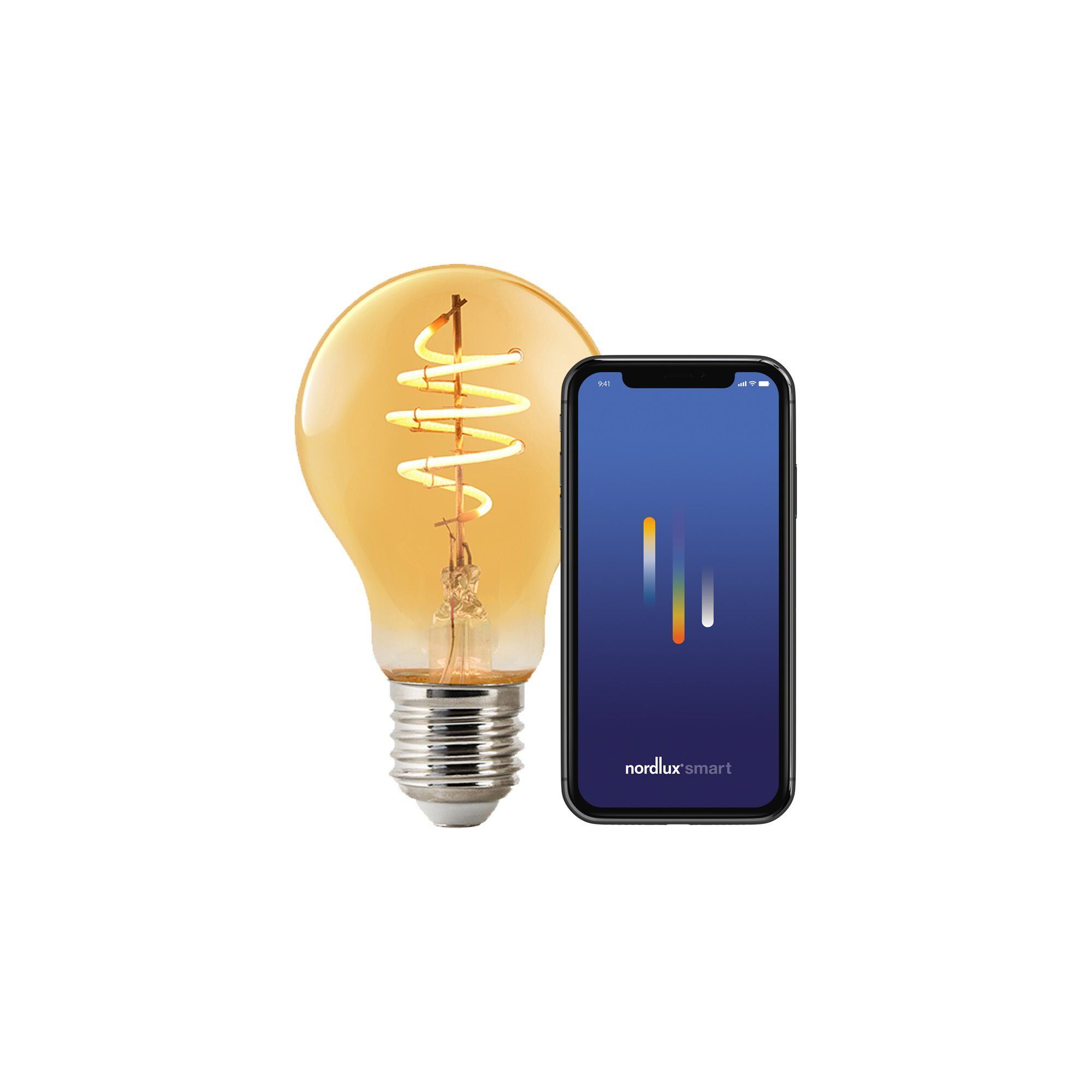 LED-Leuchtmittel Smart , Deco- E27, A60, Amber - 4.7W ,2200K, IP20