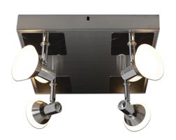 4er LED-Deckenleuchte Jericho d:28cm - LED fest verbaut, 3000K, warmweiss