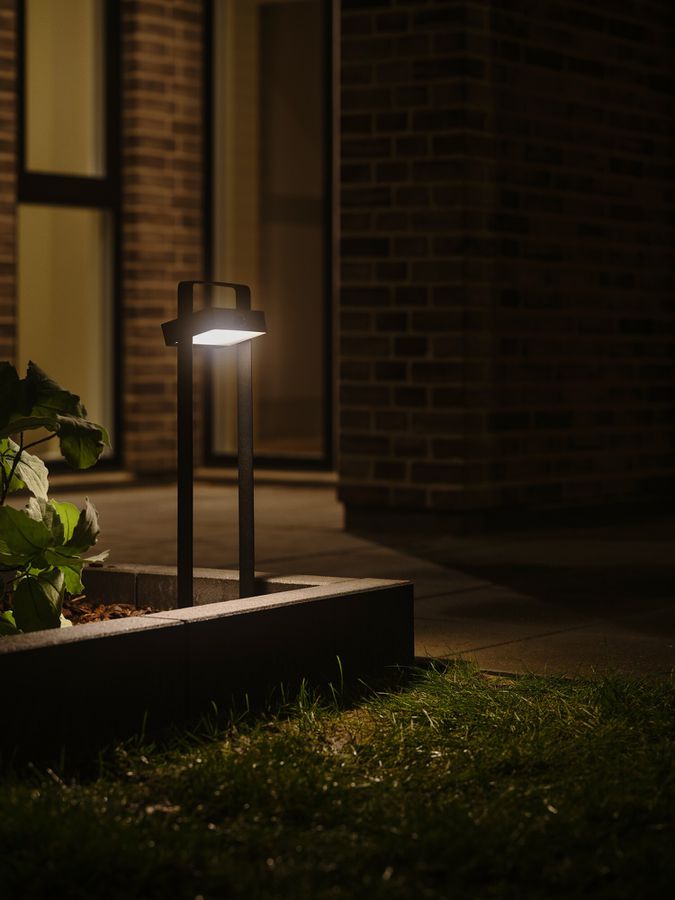 Solar-Pollerleuchte Saulio  Schwarz - LED Modul, 4.5W, IP44