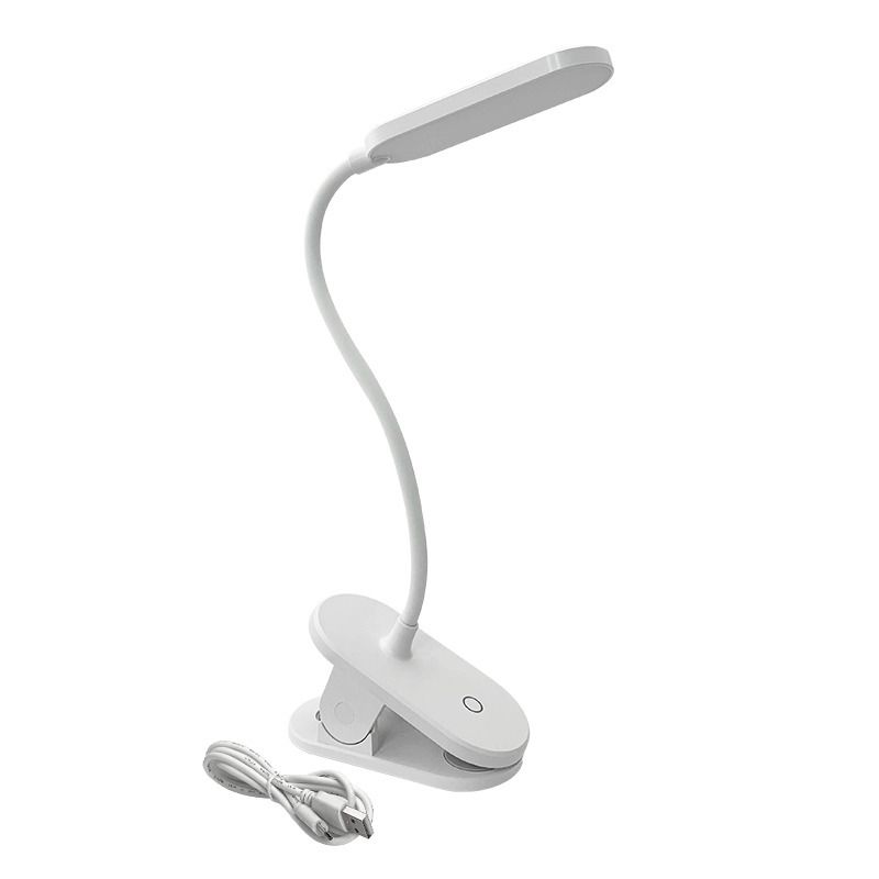 Akku Tisch- Clipleuchte USB/C - 5V DC (USB-C), 2.5W, 160lm, 4000K, 3 Step dimming, weiss