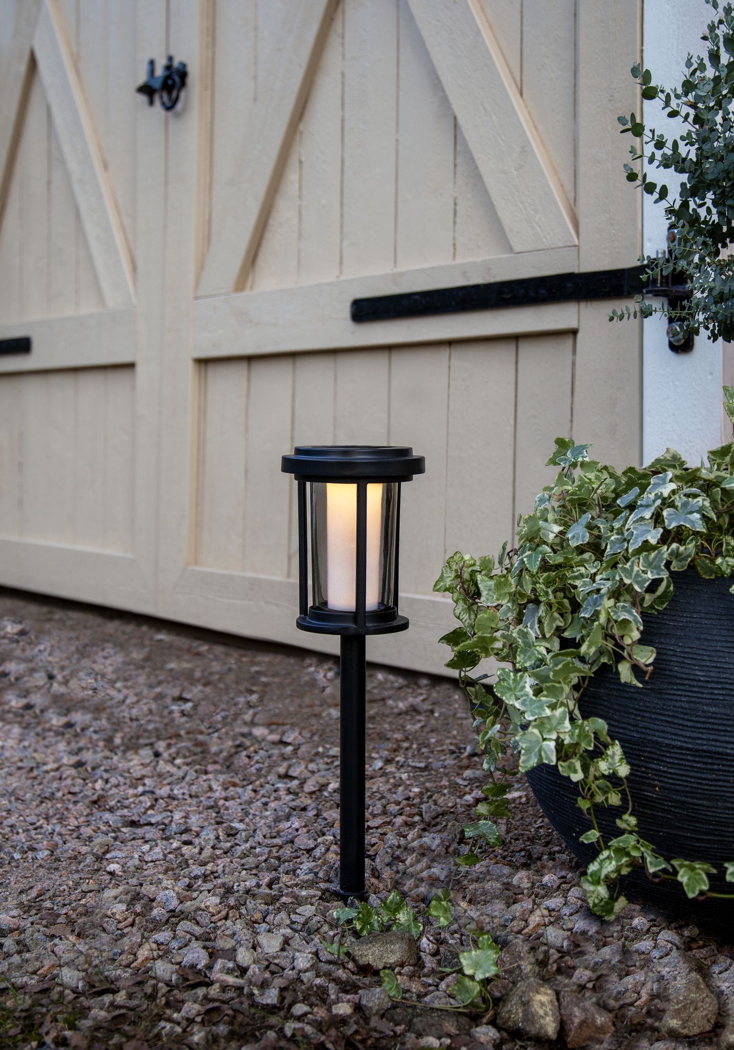 Solar Pollerleuchte Alippa - IP44, Kaltweiss, 1 LED